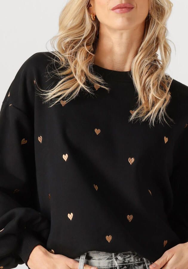 YDENCE Dames Truien & Vesten Sweater Hearts Zwart - Foto 2