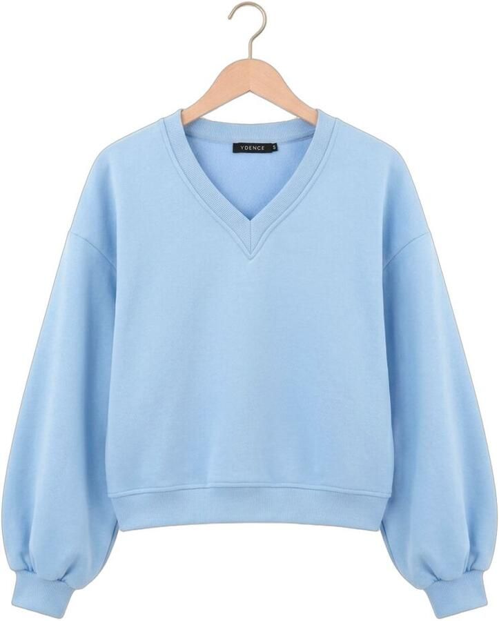 YDENCE Dames Truien & Vesten Sweater Kyomi Lichtblauw - Foto 2