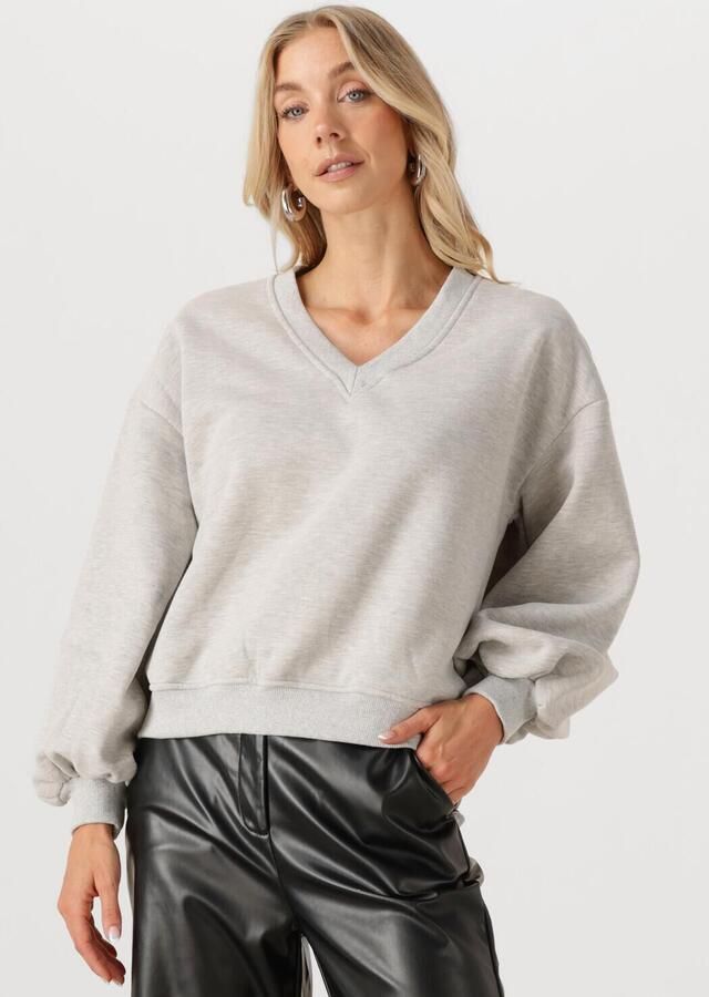 YDENCE Dames Truien & Vesten Sweater Kyomi Lichtgrijs - Foto 4