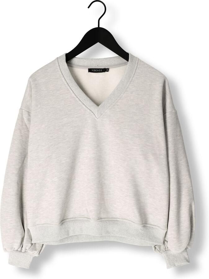 YDENCE Dames Truien & Vesten Sweater Kyomi Lichtgrijs