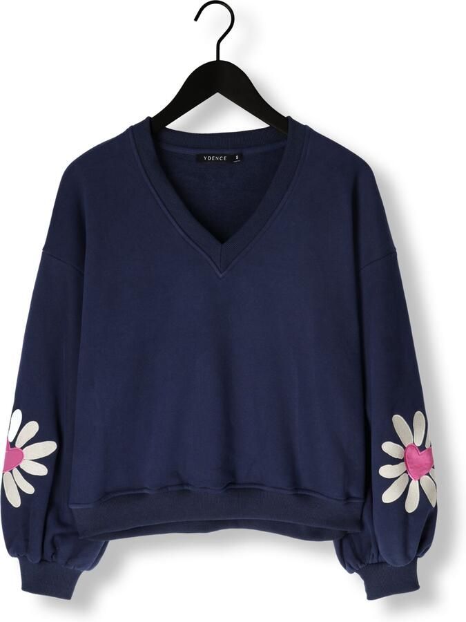 YDENCE Dames Truien & Vesten Sweater Madelief Donkerblauw
