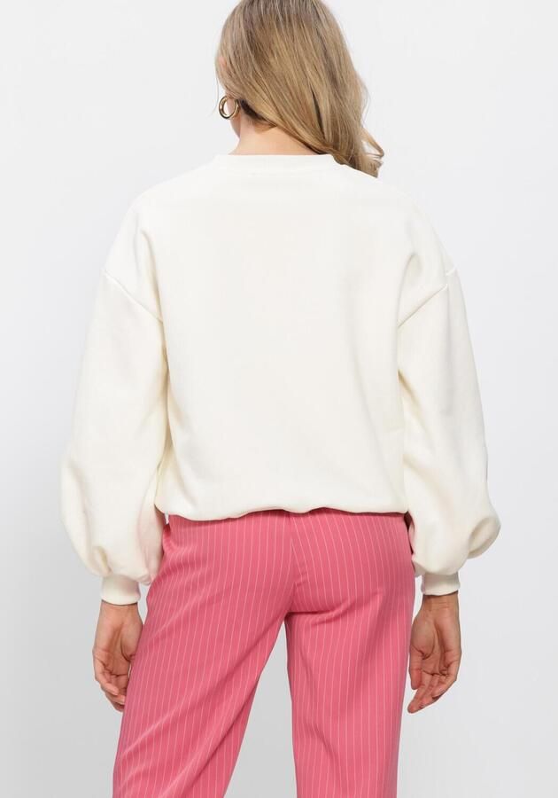 YDENCE Dames Truien & Vesten Sweater Strawberry Gebroken Wit - Foto 3