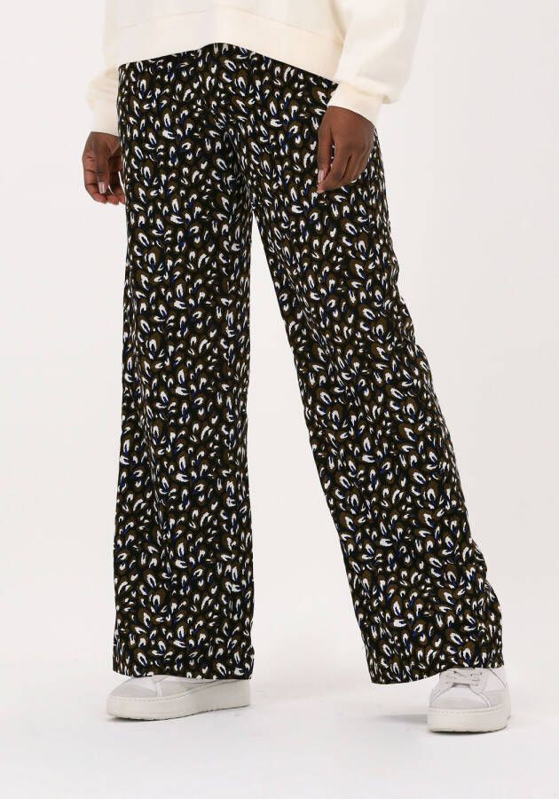 Ydence high waist wide leg pantalon Davina met all over print zwart