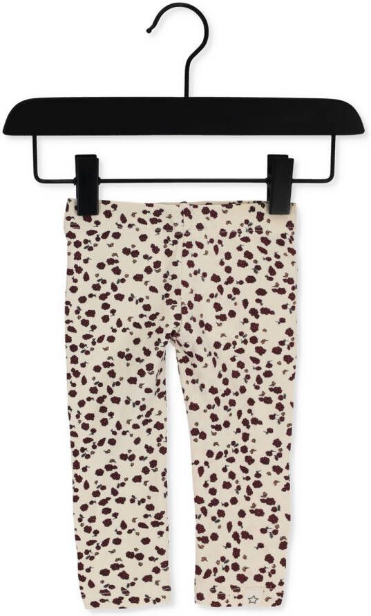 Your Wishes newborn baby regular fit legging Nova met all over print ecru bruin