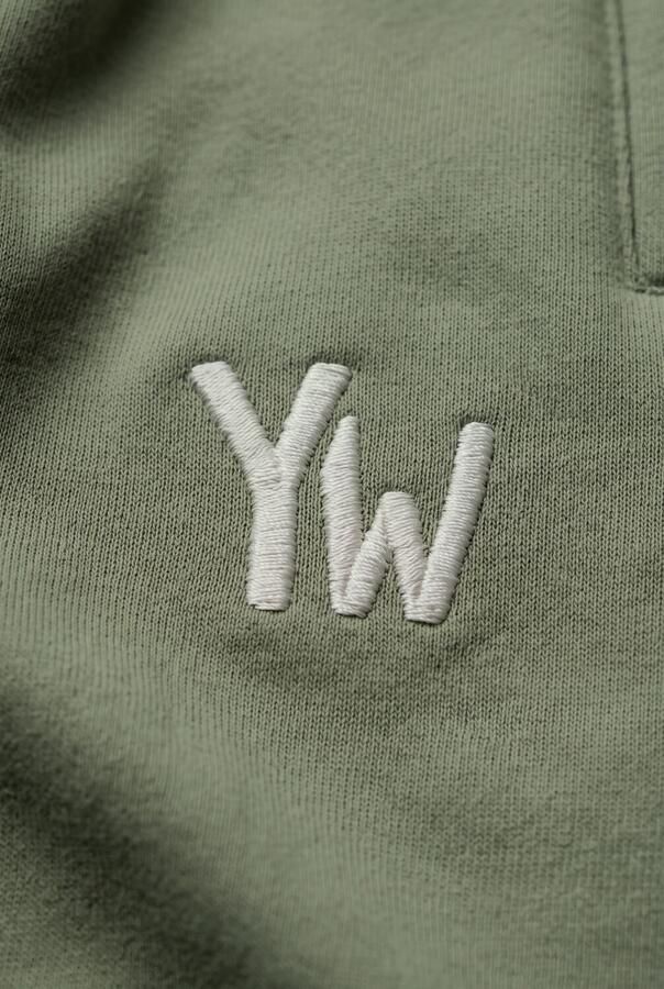 YOUR WISHES Jongens Broeken Solid Wide Jogger Groen