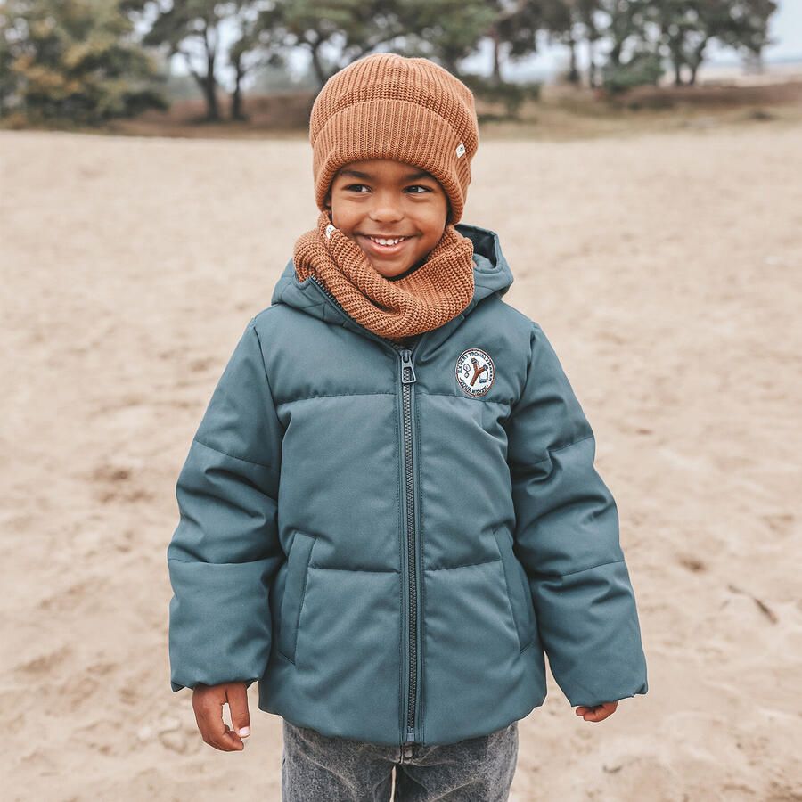 YOUR WISHES Jongens Jassen Solid Puffer Coat Donkergroen