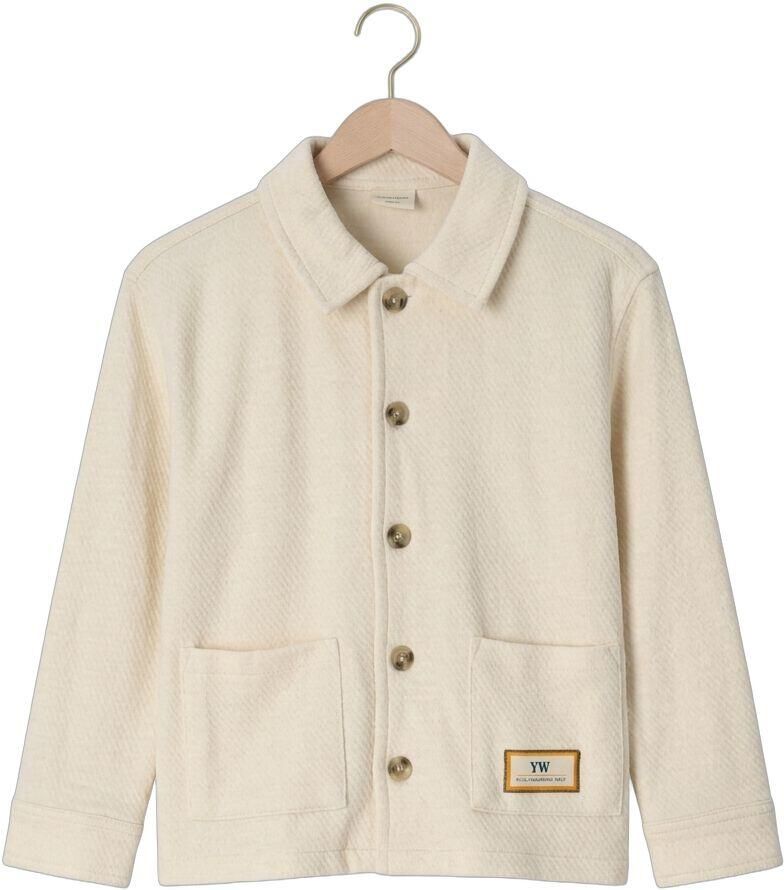 YOUR WISHES Jongens Overhemden Melange Overshirt Ecru