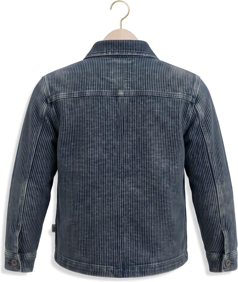 YOUR WISHES Jongens Overhemden Washed Rib Overshirt Blauw - Foto 2