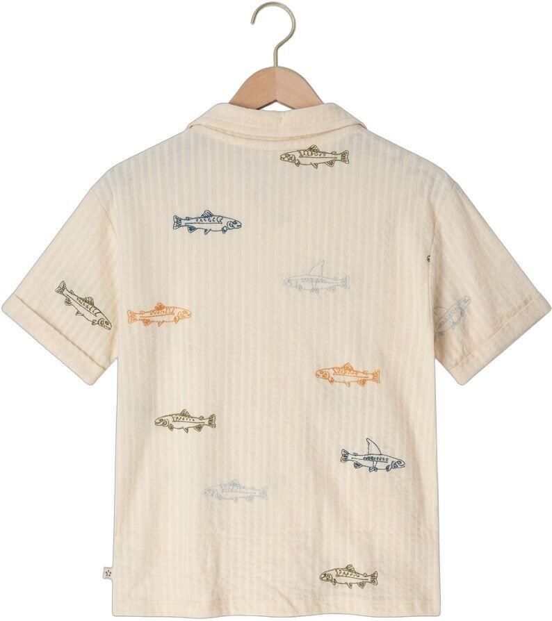 YOUR WISHES Jongens Polo's & T-shirts Shark Fish Loose Shirt Ecru - Foto 2