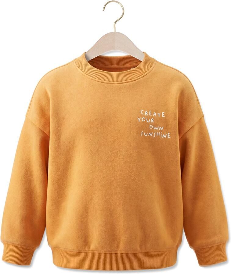 YOUR WISHES Jongens Truien & Vesten Garment Dye Sweater Geel