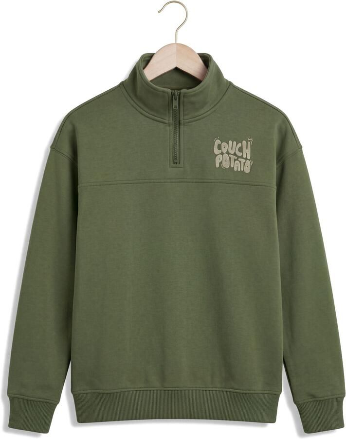 YOUR WISHES Jongens Truien & Vesten Solid Collar Sweater Groen