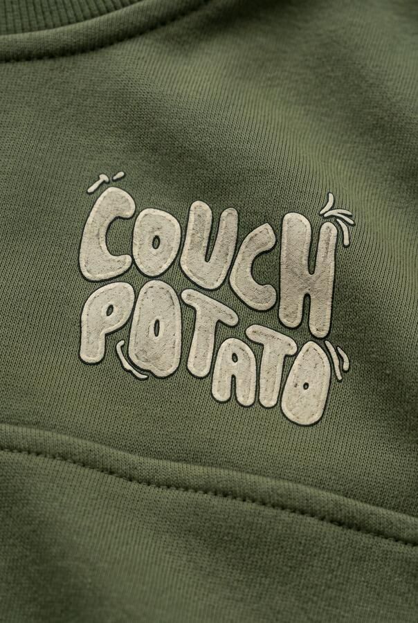 YOUR WISHES Jongens Truien & Vesten Solid Collar Sweater Groen - Foto 2