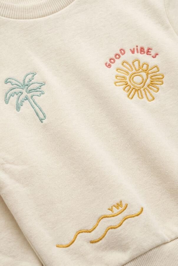 YOUR WISHES Jongens Truien & Vesten Sun Waves Oversized Sweater Creme - Foto 3
