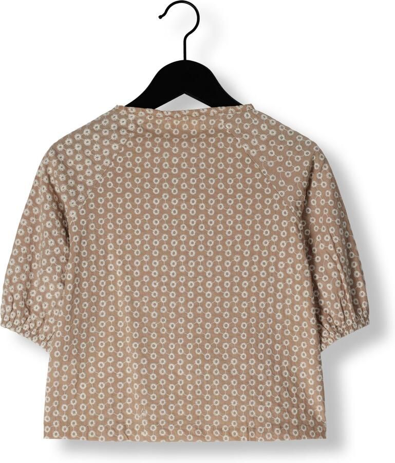 YOUR WISHES Meisjes Blouses Broderie Raglan Blouse Beige