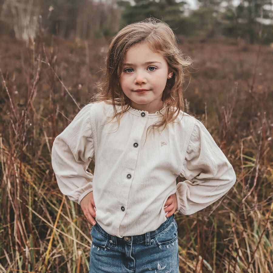 YOUR WISHES Meisjes Blouses Wavy Cliff Blouse Ecru