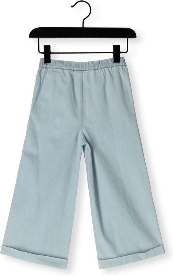 YOUR WISHES Meisjes Broeken Chambray Ruffle Pants Lichtblauw - Foto 2