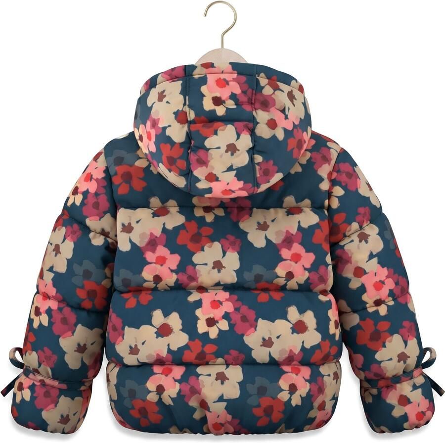 YOUR WISHES Meisjes Jassen Floating Daisy Tie Puffer Coat Multi - Foto 2