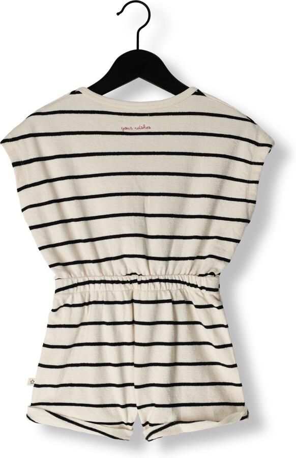 YOUR WISHES Meisjes Jumpsuits Stripes Front Tie Playsuit Ecru