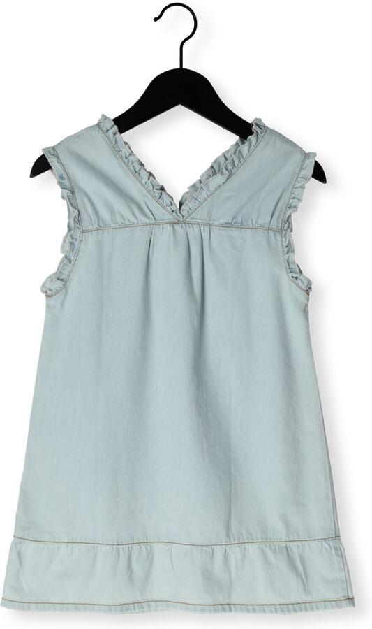 YOUR WISHES Meisjes Jurken Chambray Ruffle Dress Lichtblauw