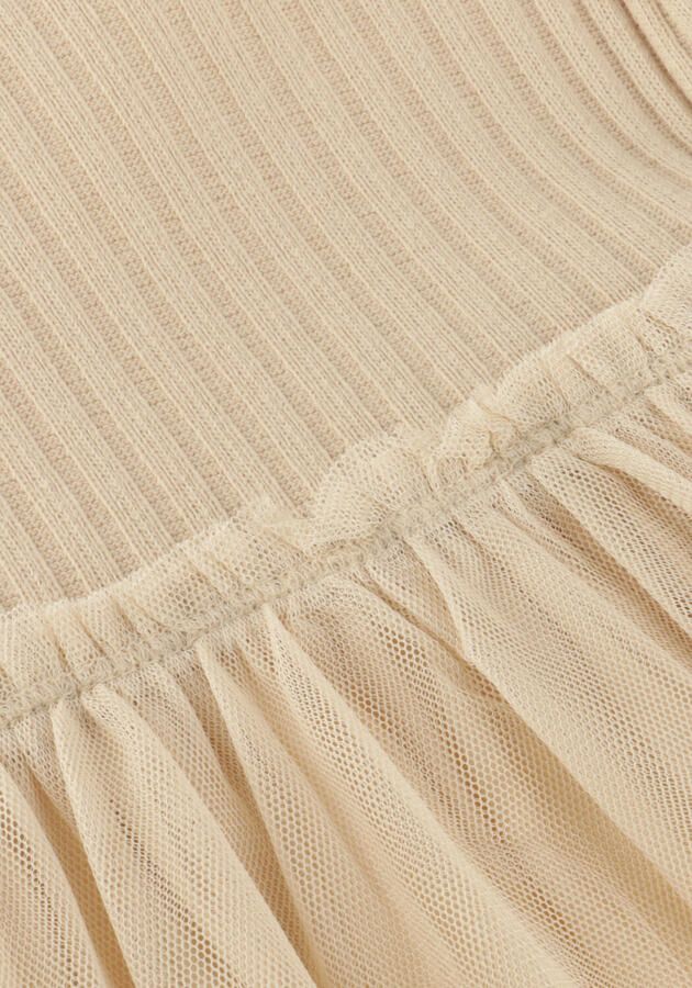 YOUR WISHES Meisjes Jurken Rib Knit Tule Dress Creme