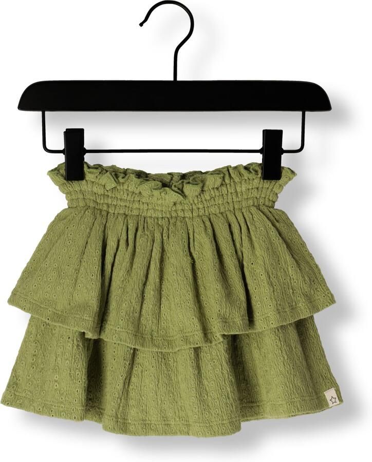 YOUR WISHES Meisjes Rokken Broderie Ruffle Skirt Groen - Foto 3