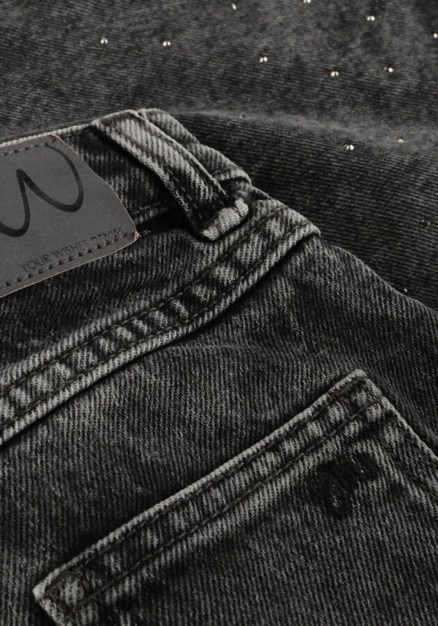 YOUR WISHES Meisjes Rokken Stretch Denim Glitter Skirt Donkergrijs - Foto 2