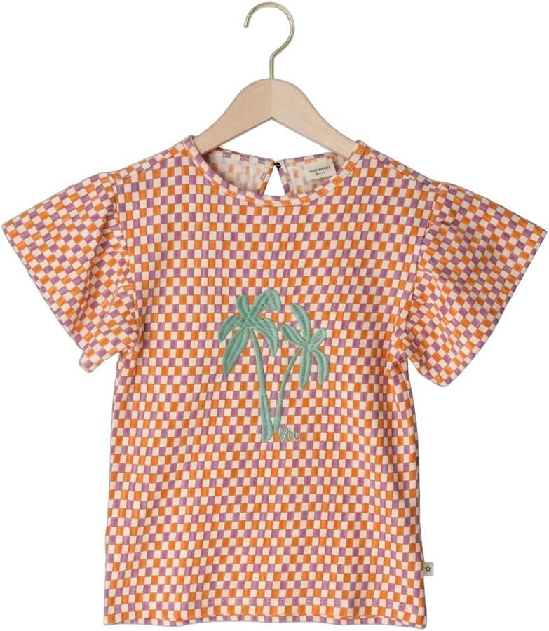 YOUR WISHES Meisjes Tops & T-shirts Mini Check Ruffle Shirt Multi