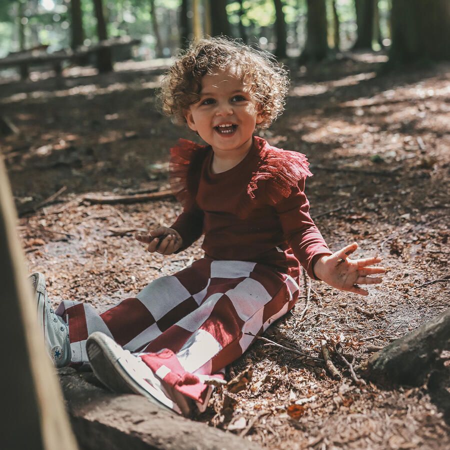 YOUR WISHES Meisjes Tops & T-shirts Tule Longsleeve Bordeaux