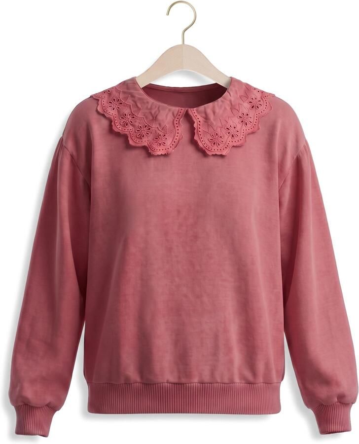 YOUR WISHES Meisjes Truien & Vesten Collar Sweater Roze
