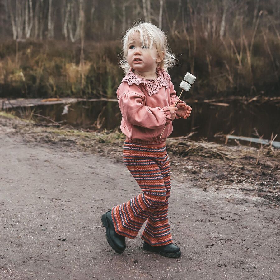 YOUR WISHES Meisjes Truien & Vesten French Knit Crochet Sweater Roze