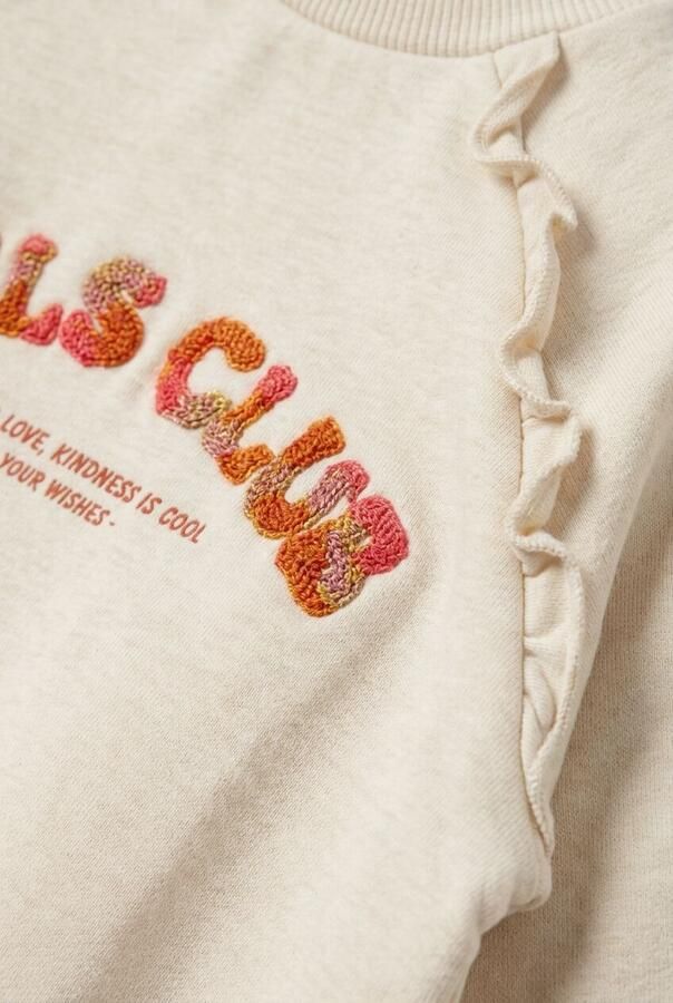 YOUR WISHES Meisjes Truien & Vesten Girls Club Raglan Sweater Ecru - Foto 2