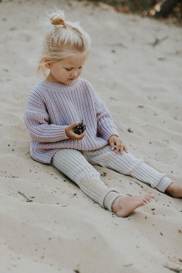 YUKI KIDSWEAR Meisjes Truien & Vesten Chunky Knitted Sweater Lila - Foto 2