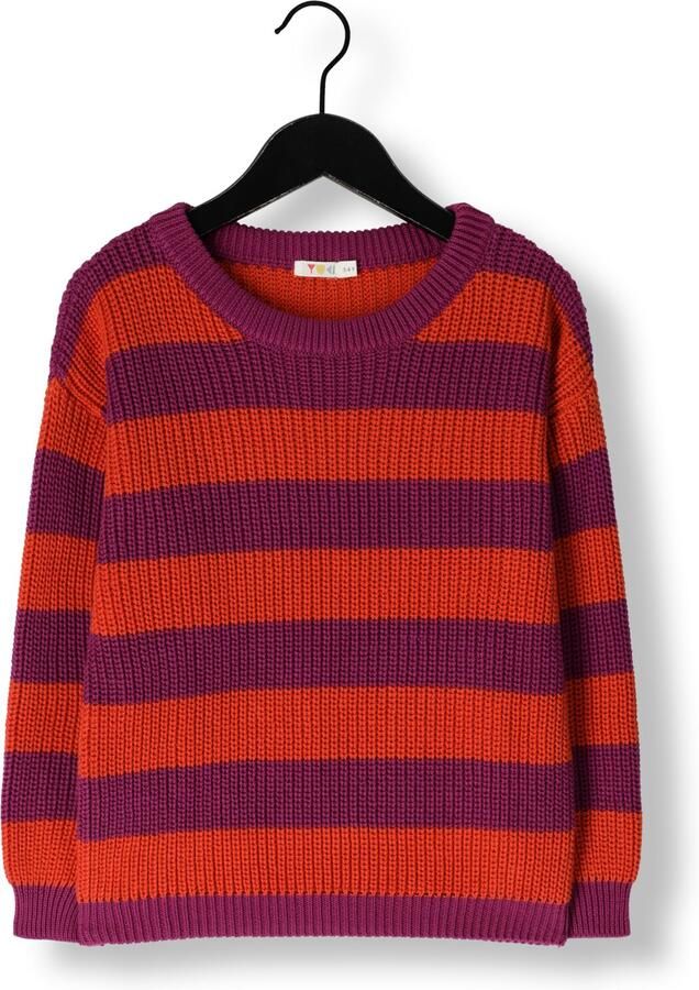 YUKI KIDSWEAR Meisjes Truien & Vesten Stripes Knitted Sweater Paars - Foto 3