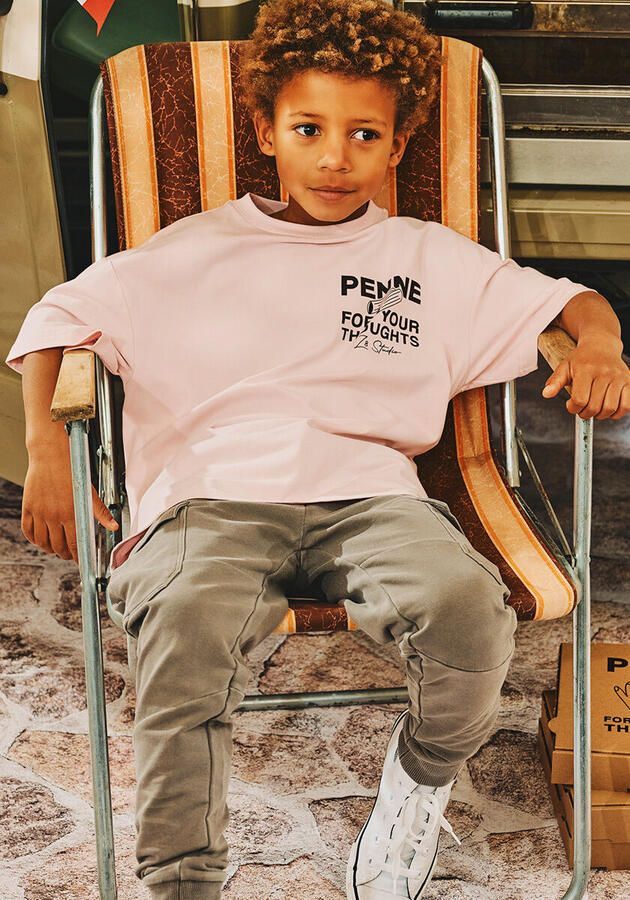 Z8 kids regular cargo broek Cooper grijsbruin