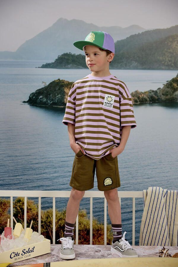 Z8 kids sweatshort Elian olijfgroen - Foto 3