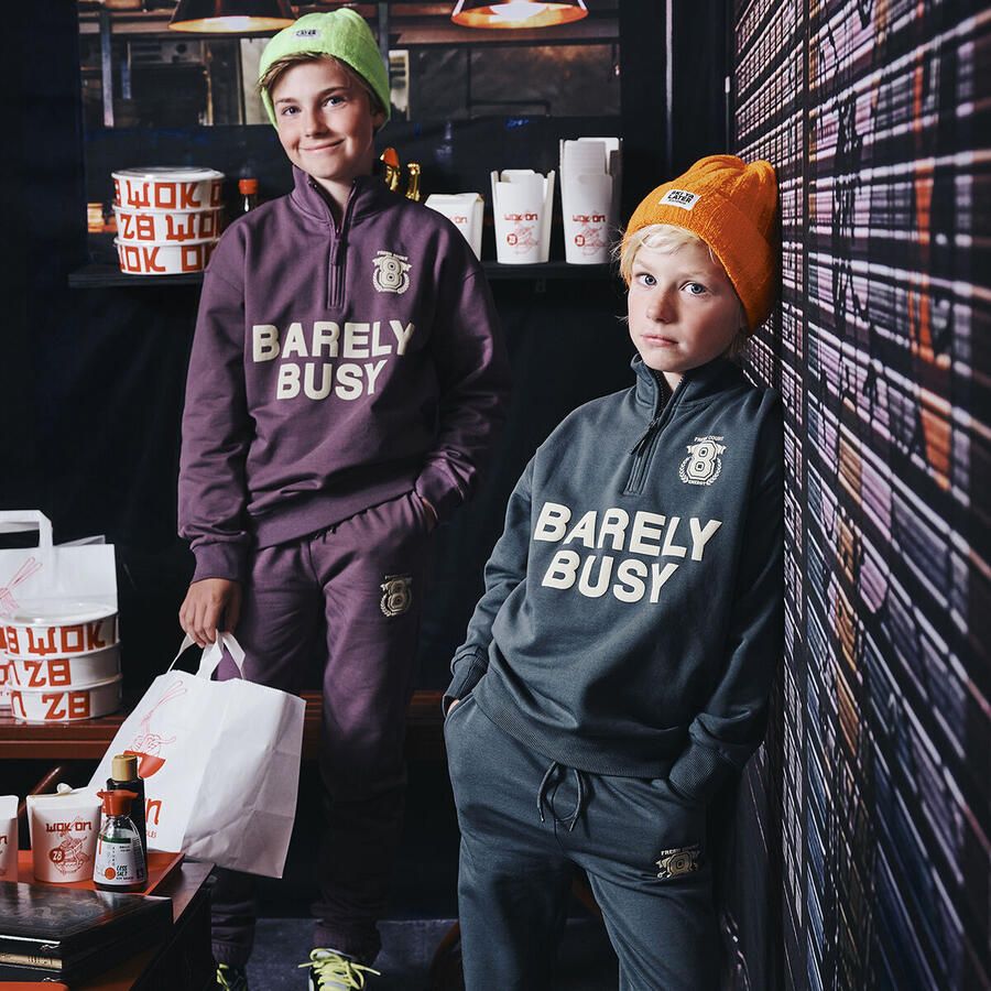 Z8 kids joggingbroek Wiley grijsgroen