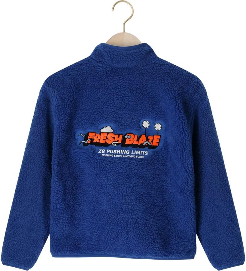 Z8 kids teddy jas Kenan met backprint blauw - Foto 2