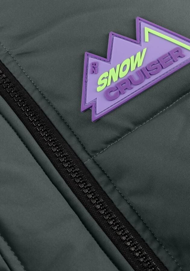 Z8 kids gewatteerde winterjas Stef grijsgroen - Foto 3