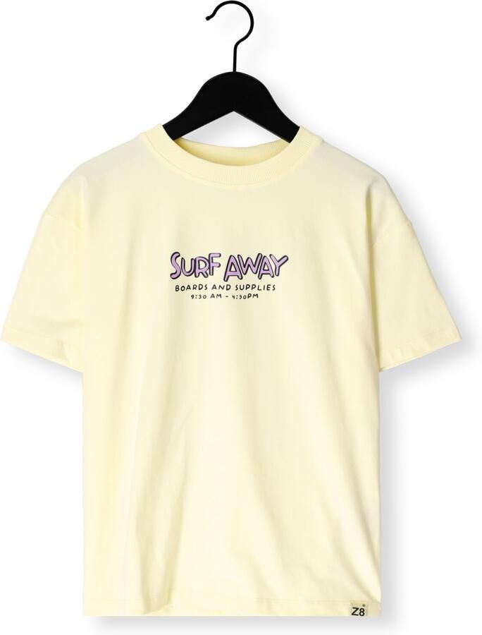 Z8 kids T-shirt Arno met backprint lichtgeel