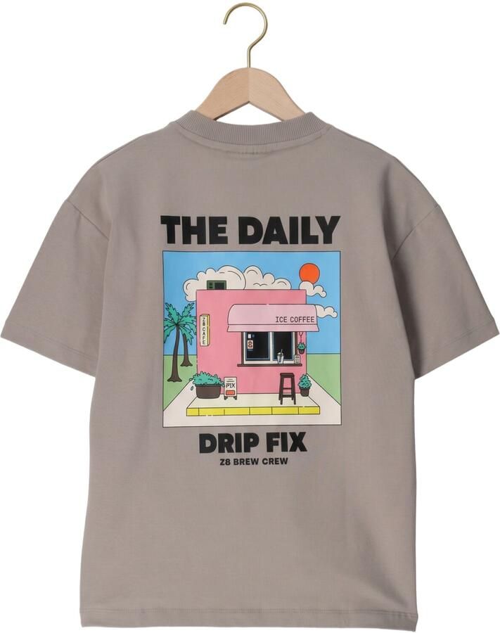 Z8 kids T-shirt Farel met backprint grijs - Foto 2