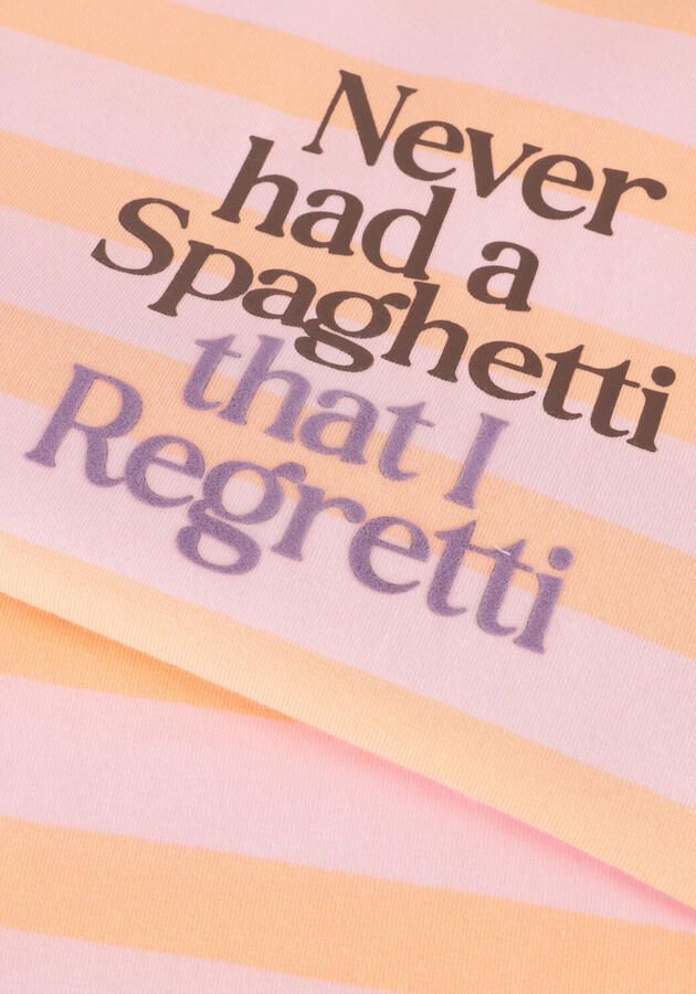 Z8 kids T-shirtr Lucca met streepprint lichtroze lichtoranje - Foto 3