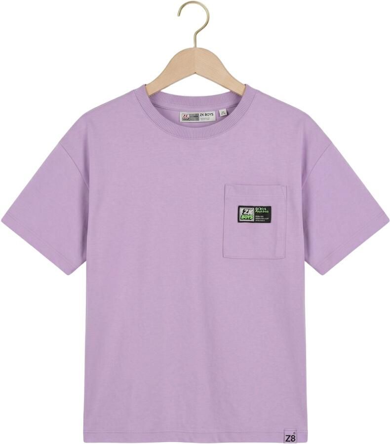Z8 kids T-shirt Mica met backprint lila