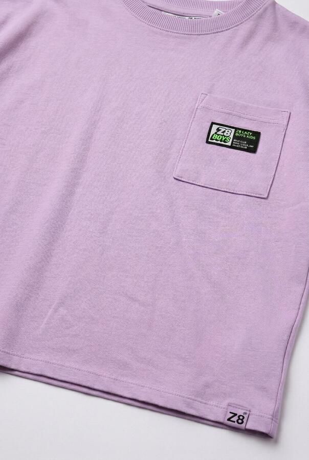 Z8 kids T-shirt Mica met backprint lila - Foto 2