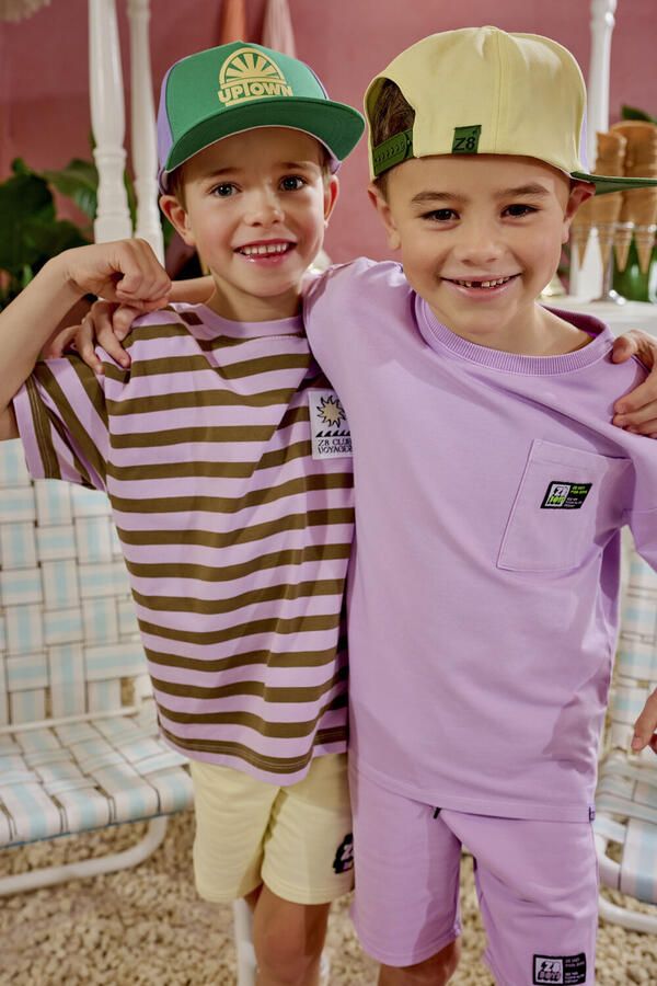 Z8 kids T-shirt Mica met backprint lila - Foto 3