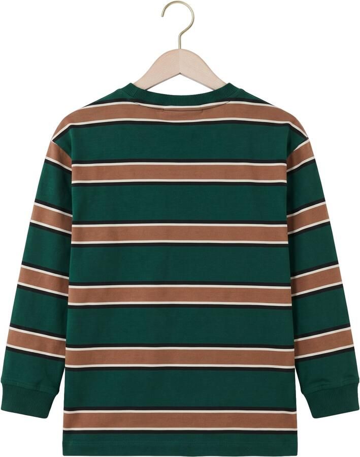 Z8 kids longsleeve Silvan groen bruin Jongens Stretchkatoen Ronde hals - Foto 2