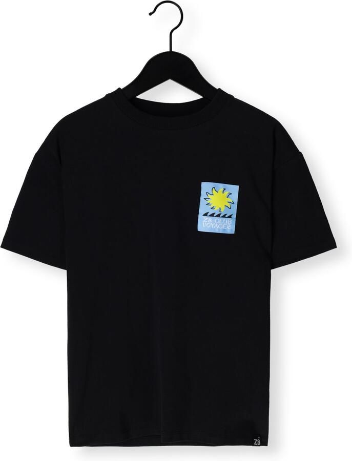 Z8 kids T-shirt Thierno met backprint zwart geel