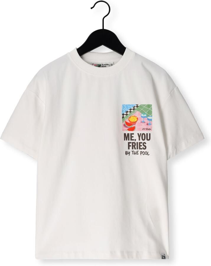 Z8 kids T-shirt Zayd met backprint wit
