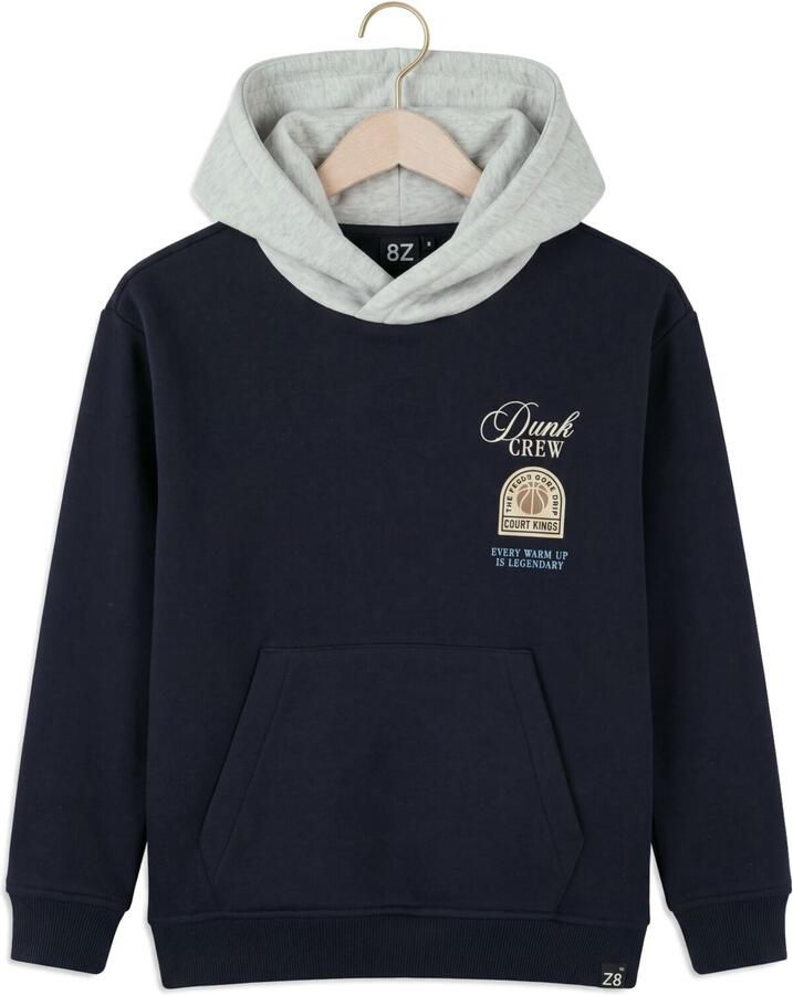 Z8 kids hoodie Ferris donkerblauw Sweater Jongens Katoen-polyester Capuchon