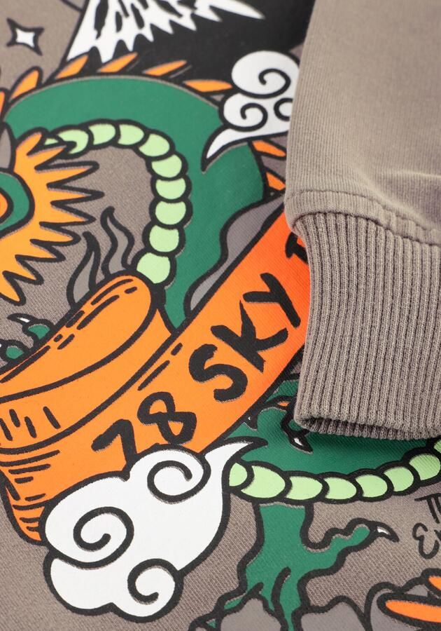 Z8 kids sweater Jett met backprint grijs - Foto 2