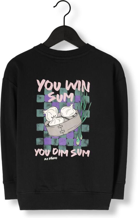 Z8 kids sweater Nikko met backprint donkerblauw - Foto 2